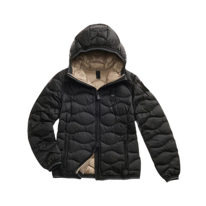 Piumino Donna Camelia con passante logo e cappuccio