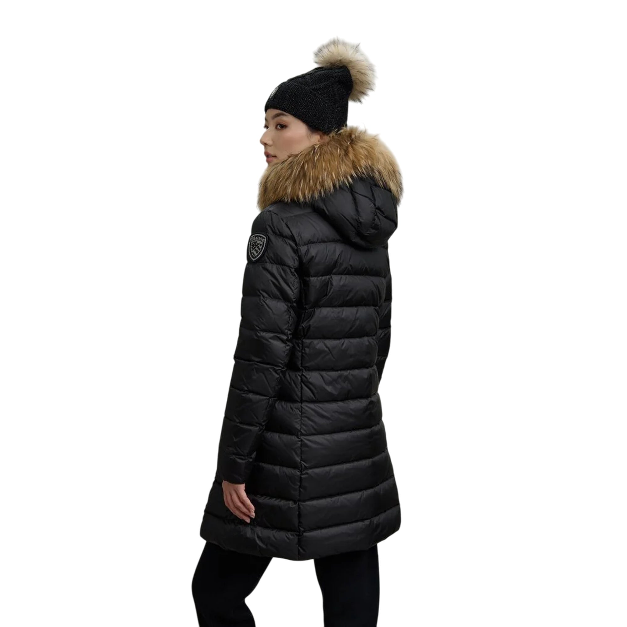 Piumino Donna Kristin, con cappuccio ed inserto in pelliccia