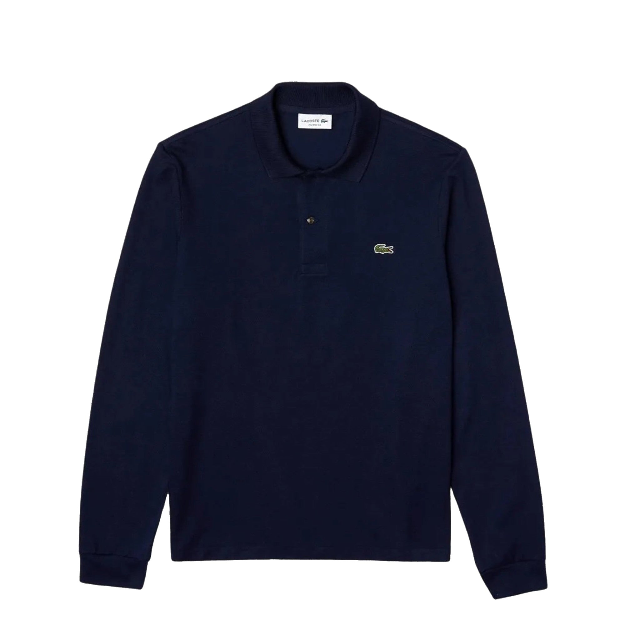 Polo Uomo Navy in piqué di cotone, con due bottoni