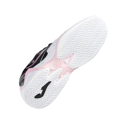 Scarpe Donna da Padel , modello Set Lady 25 Argilla, nere e rosa