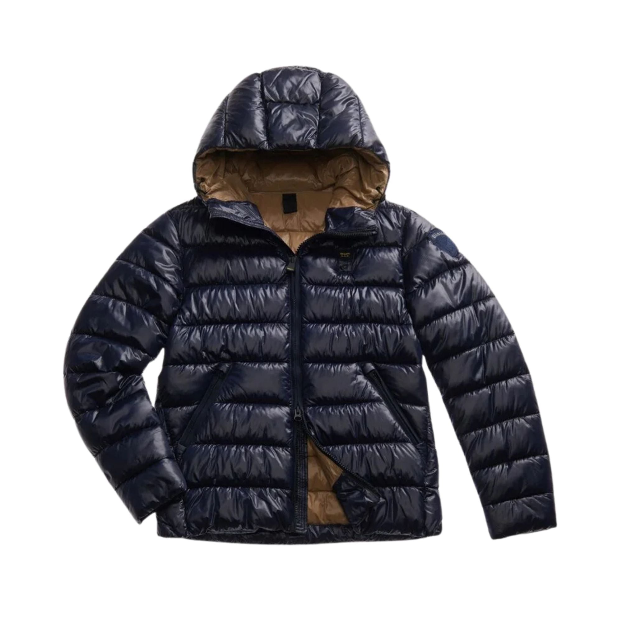 Piumino Uomo Adams, idrorepellente, con patch e passante logo