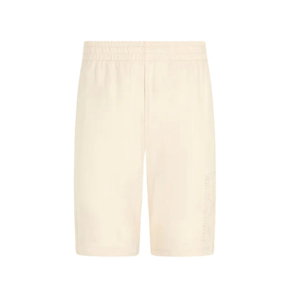 Bermuda Uomo Beige felpato con logo