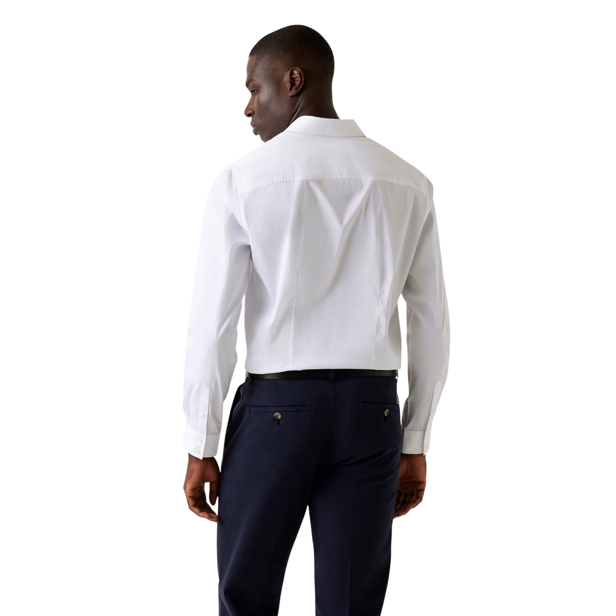 Camicia Uomo Slim fit Bianco modello retro