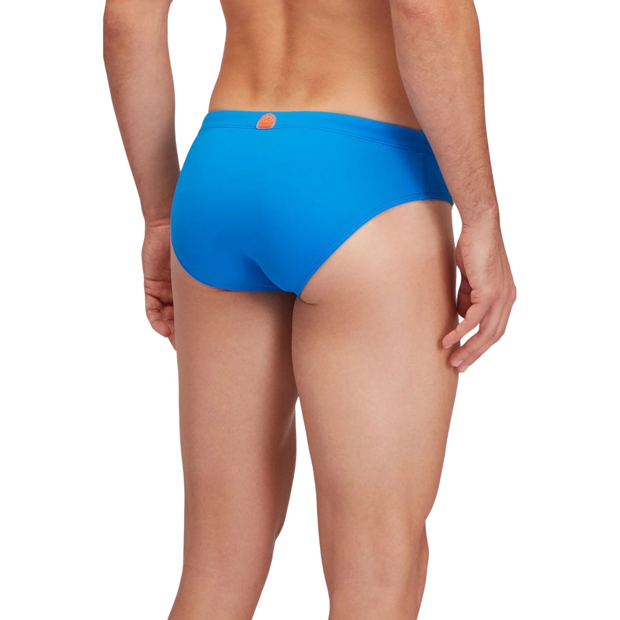 Costume Uomo Celeste a tinta unita, con dettaglio iconico laterale, modello slip