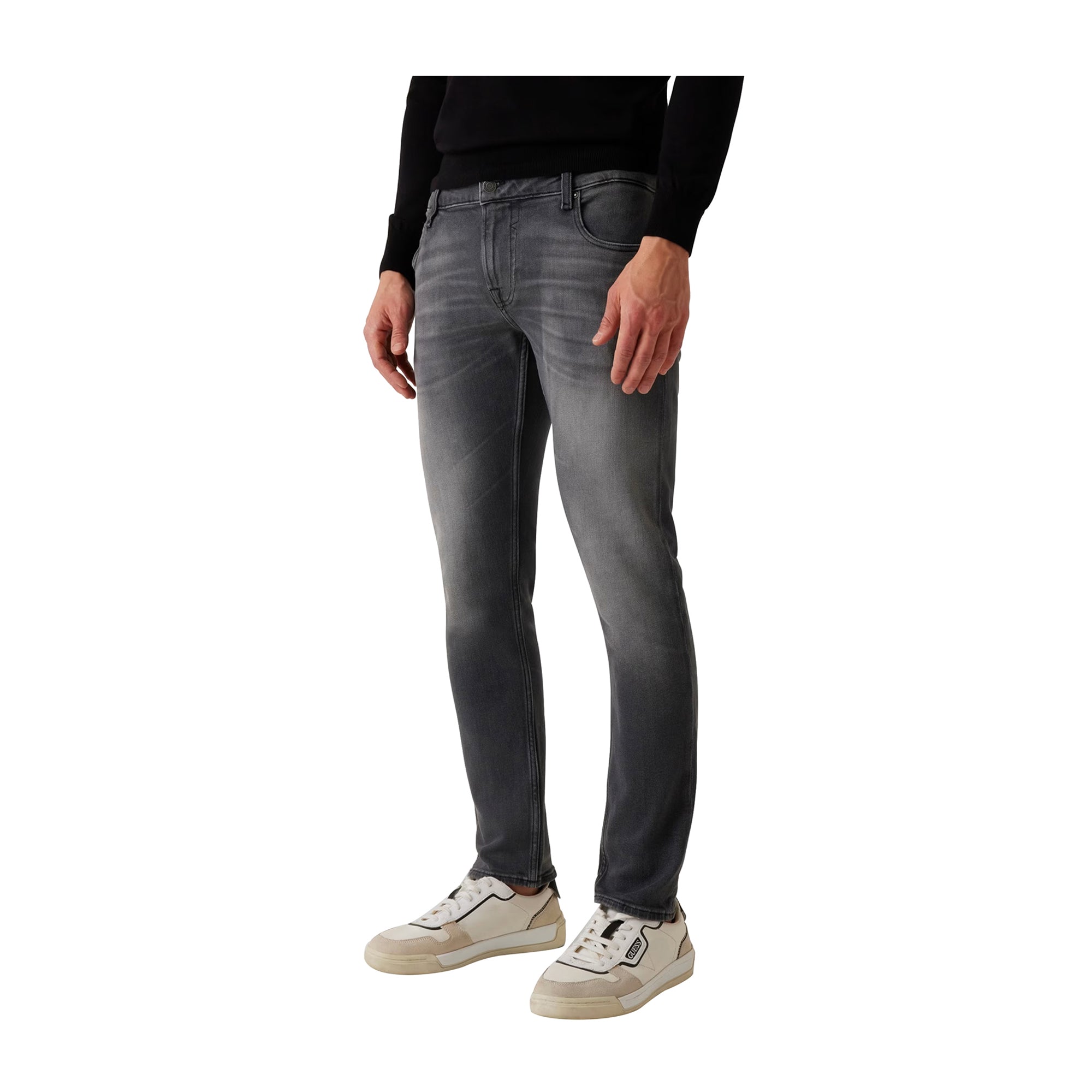 Guess Jeans Uomo skinny fit Miami Grigio  modello frontale