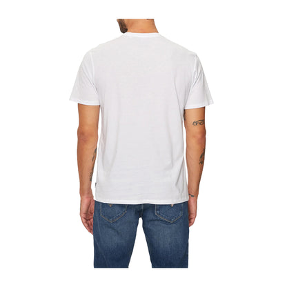 Guess T-shirt Uomo Bianca con logo frontale