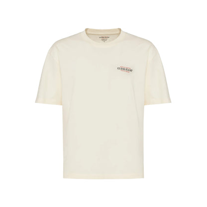 Guess T-shirt Uomo American Tradition crema