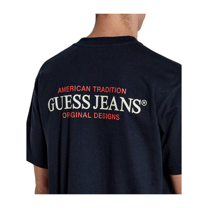 Guess T-shirt Uomo American Tradition blu navy