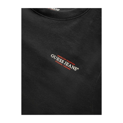 Guess T-shirt Uomo Slim American Tradition Nero dettaglio