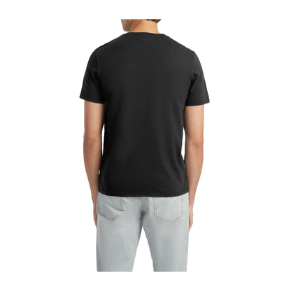 Guess T-shirt Uomo Slim American Tradition Nero modello retro