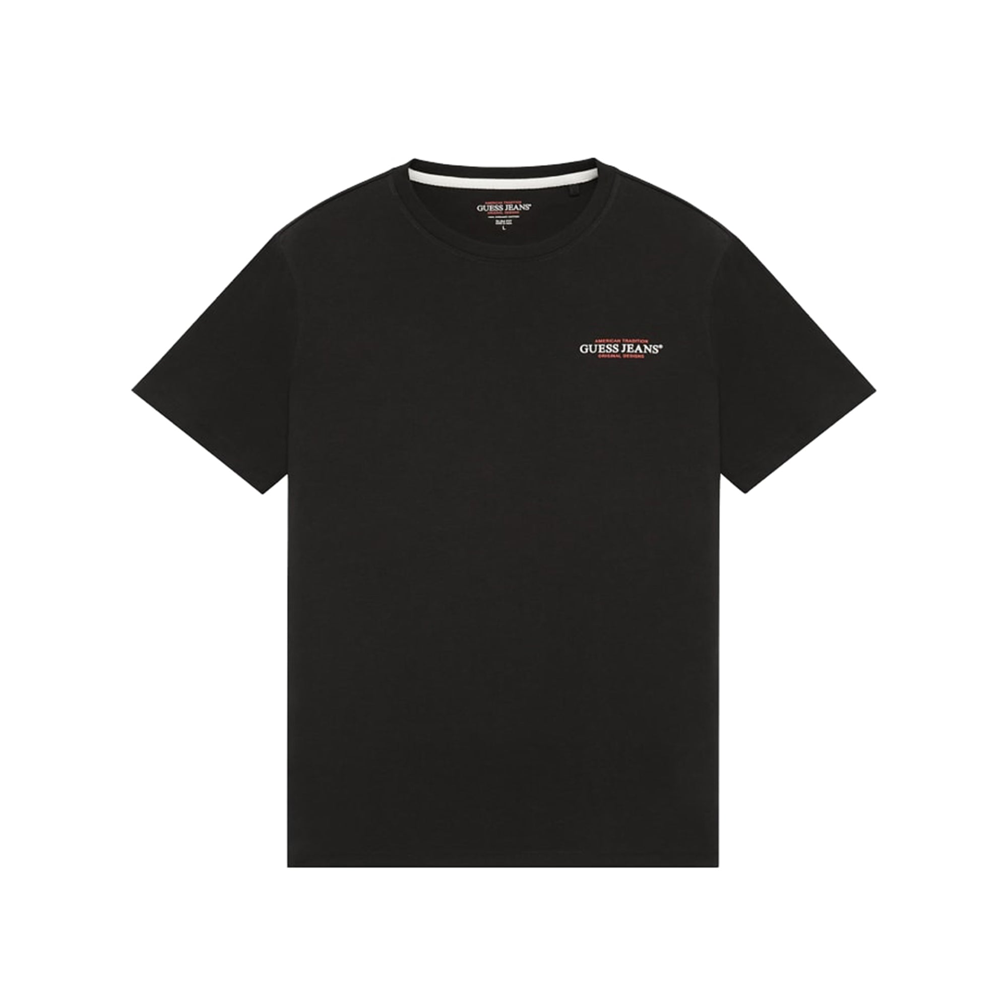 Guess T-shirt Uomo Slim American Tradition Nero