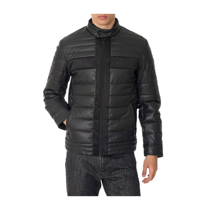 Guess Giubbotto Uomo Biker Nero