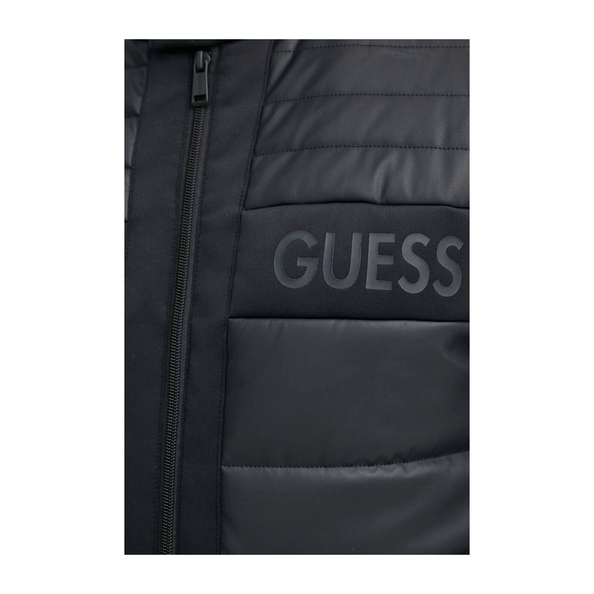 Guess Giubbotto Uomo Biker Nero