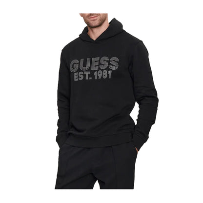 Guess Felpa Uomo con cappuccio Nero