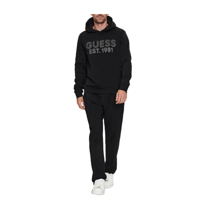 Guess Felpa Uomo con cappuccio Nero