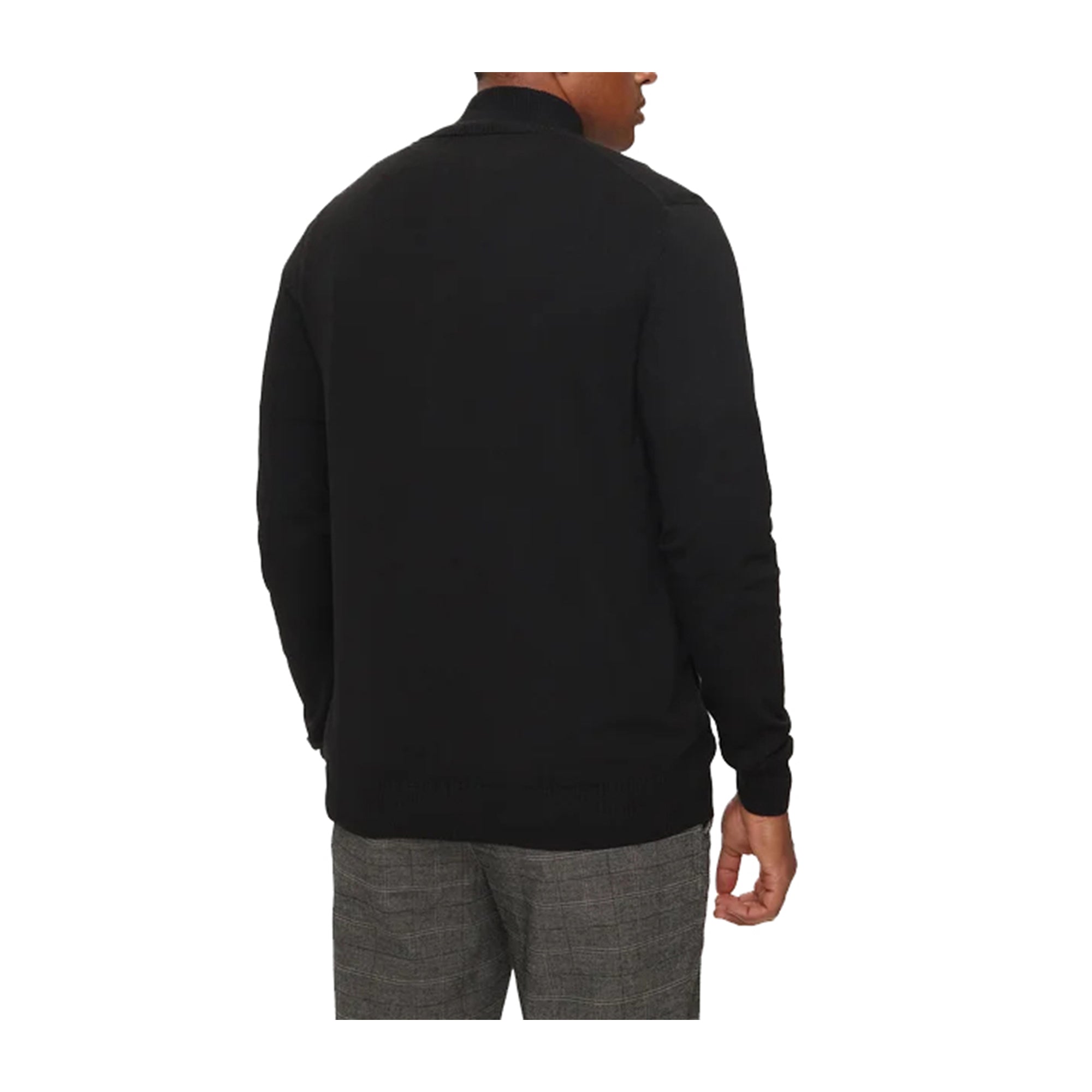 Guess Cardigan Uomo con zip frontale Nero