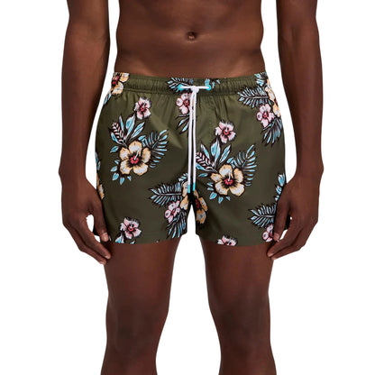 Costume Uomo Verde con stampa flower