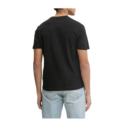 Guess T-shirt Uomo girocollo College Nero