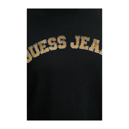 Guess T-shirt Uomo girocollo College Nero