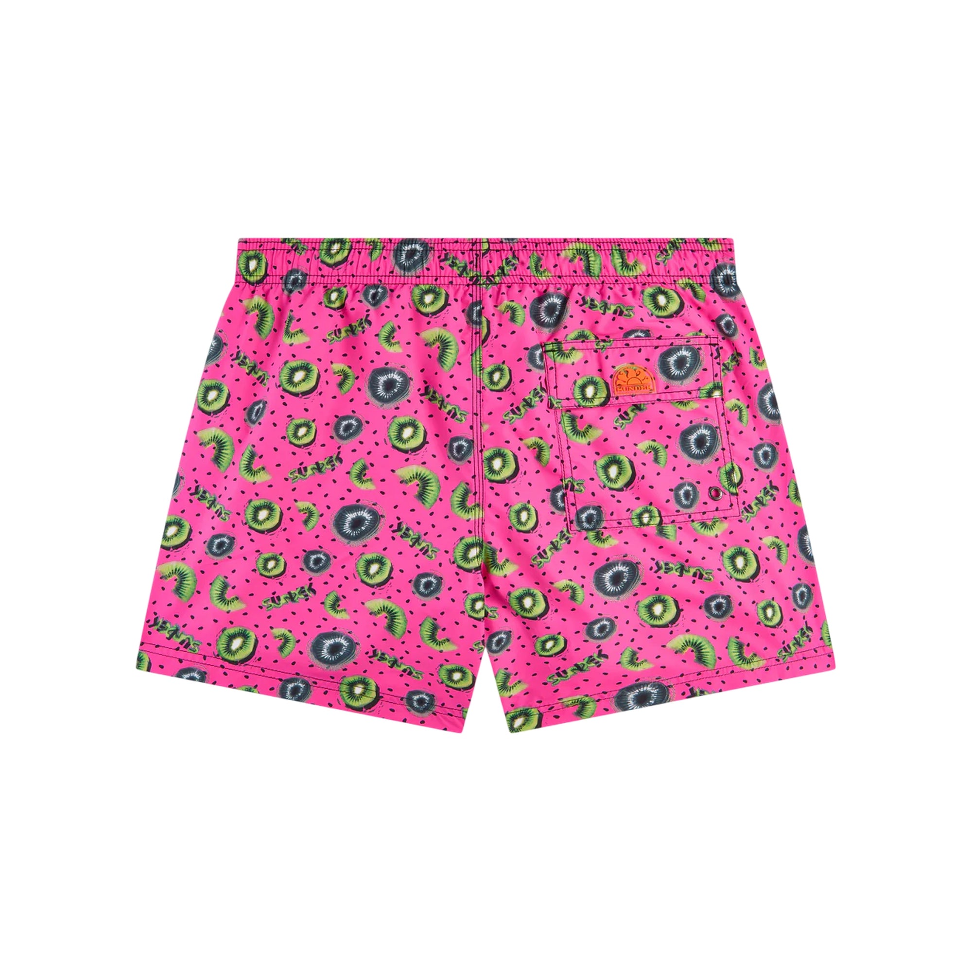 Costume Uomo a pantaloncino, con microstampa all over e patta posteriore 