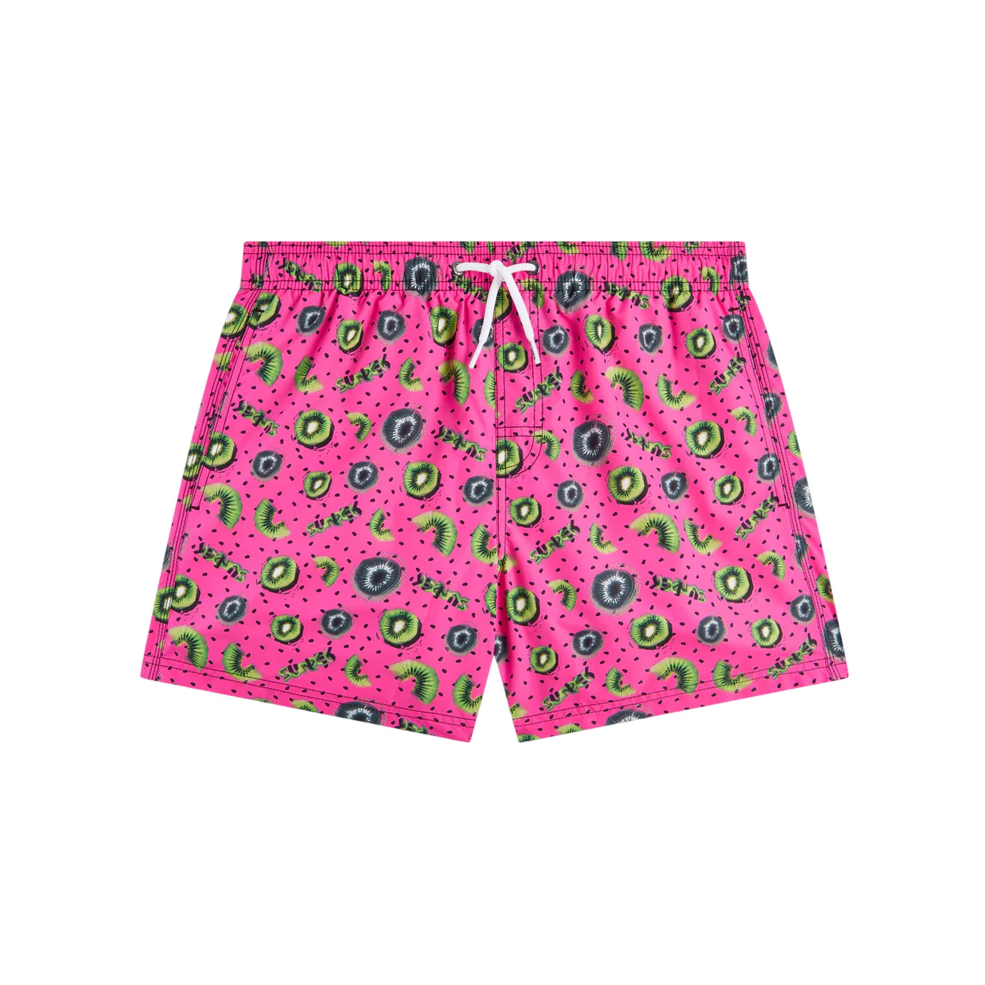 Costume Uomo a pantaloncino, con microstampa all over e patta posteriore 