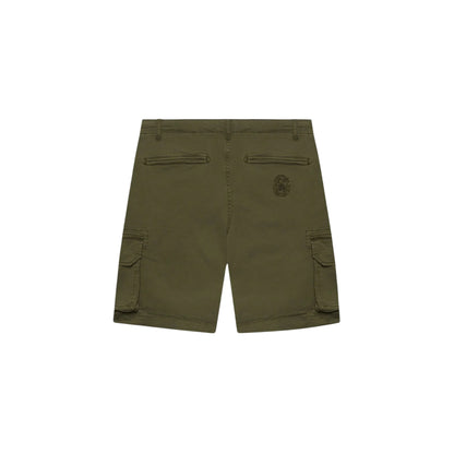 Bermuda cargo Uomo con logo retro Verde retro