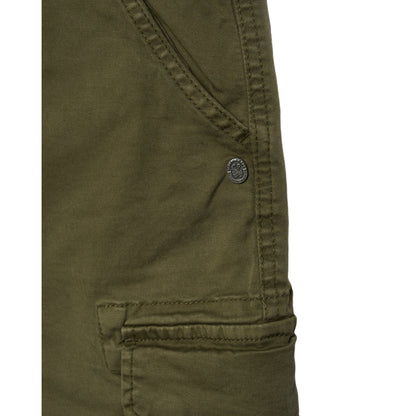 Bermuda cargo Uomo con logo retro Verde dettaglio