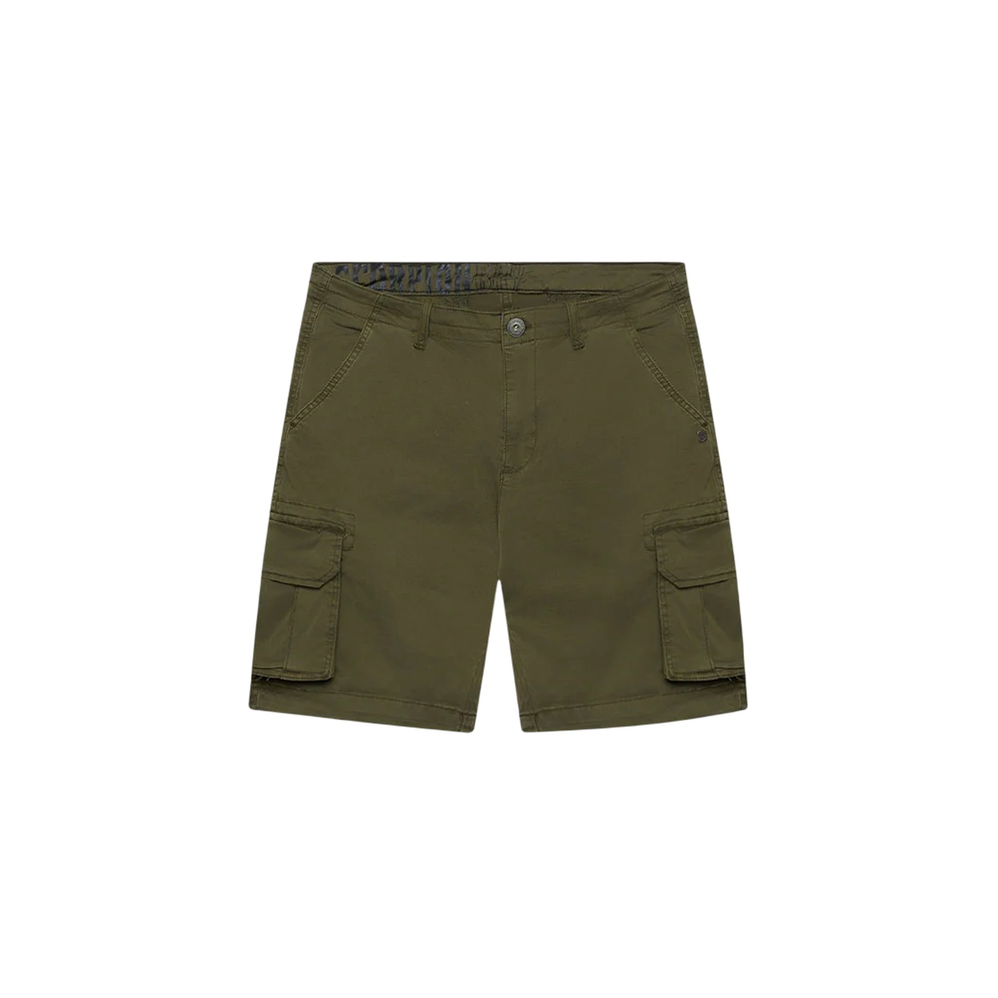 Bermuda cargo Uomo con logo retro Verde