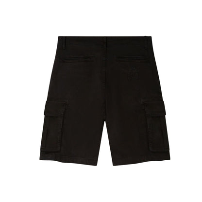 Shorts Cargo stretch cotton twill fuerte Uomo Nero