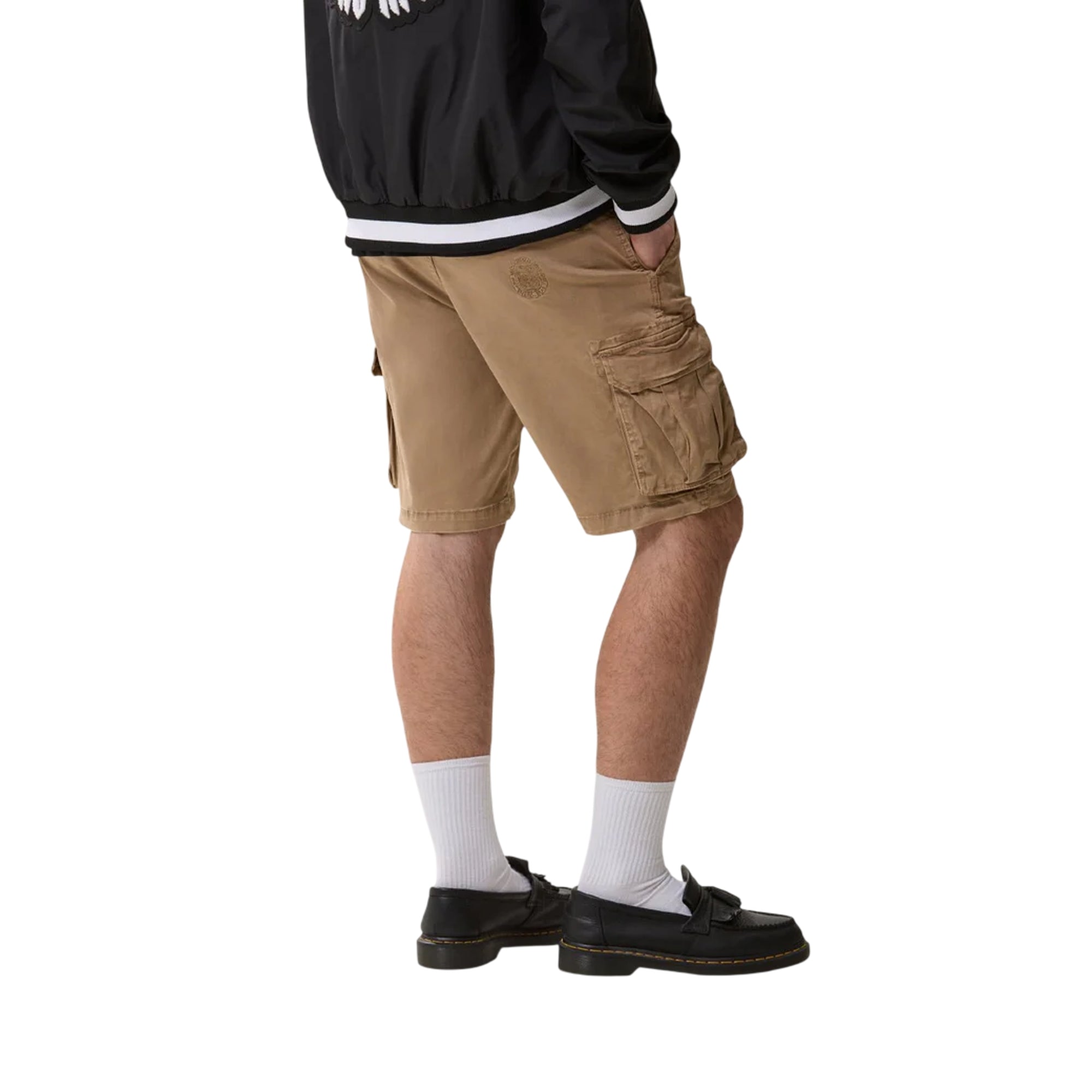 Bermuda cargo Uomo con logo retro Beige modello retro