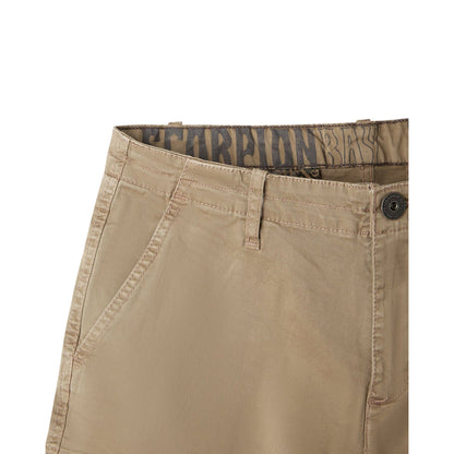 Bermuda cargo Uomo con logo retro Beige dettaglio