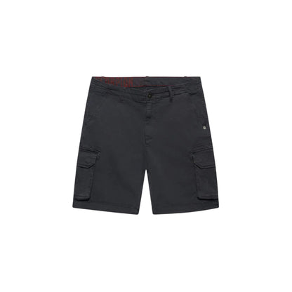 Bermuda cargo Uomo con logo retro Grigio