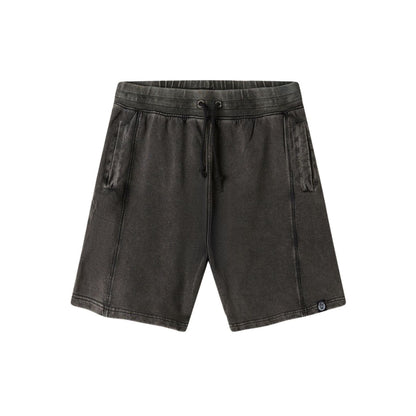 Shorts Fleece un-brushed Uomo Nero