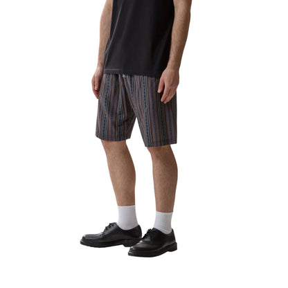 Bermuda Uomo in lino "Stripes Mariachi" modello frontale