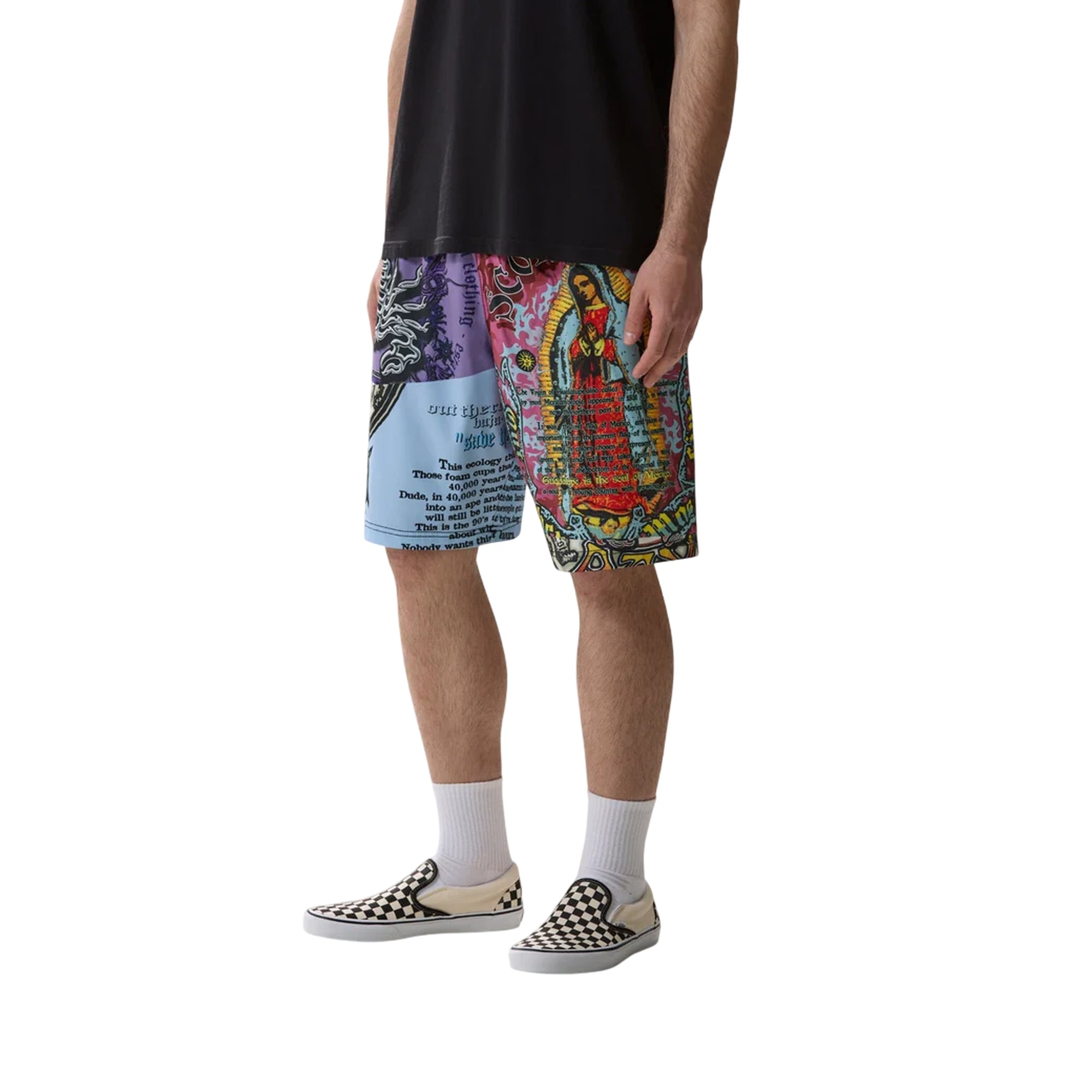 Costume jam Uomo con stampa "Guadalupe" modello frontale
