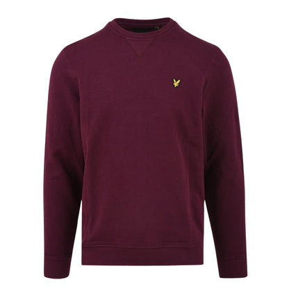 Felpa girocollo Uomo in cotone bordeaux