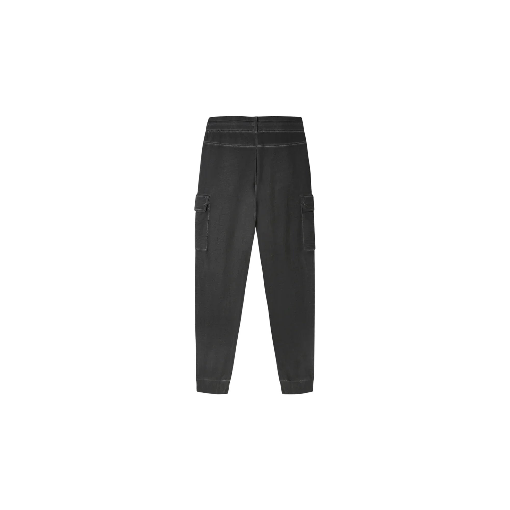 Pantalone Uomo Grigio, modello cargo felpato