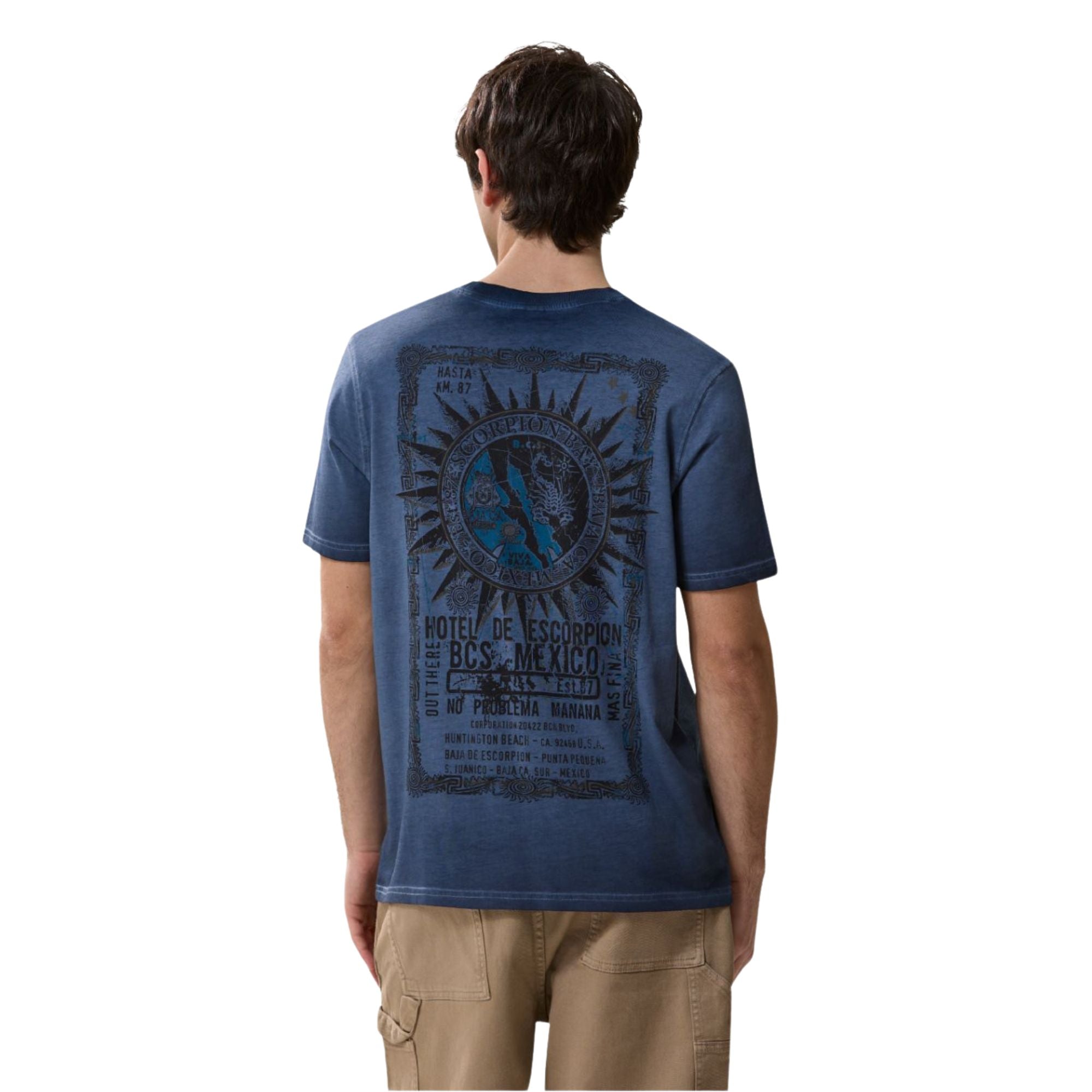 T-shirt jersey fuel Uomo Blu