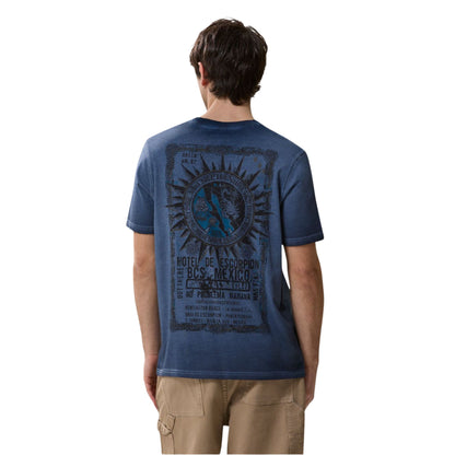T-shirt jersey fuel Uomo Blu