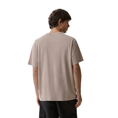 T-shirt Uomo Beige stampa "No Problema Manana" modello retro