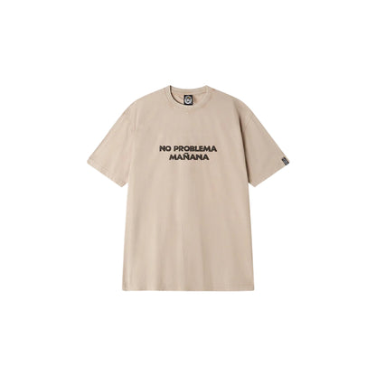 T-shirt Uomo Beige stampa "No Problema Manana"