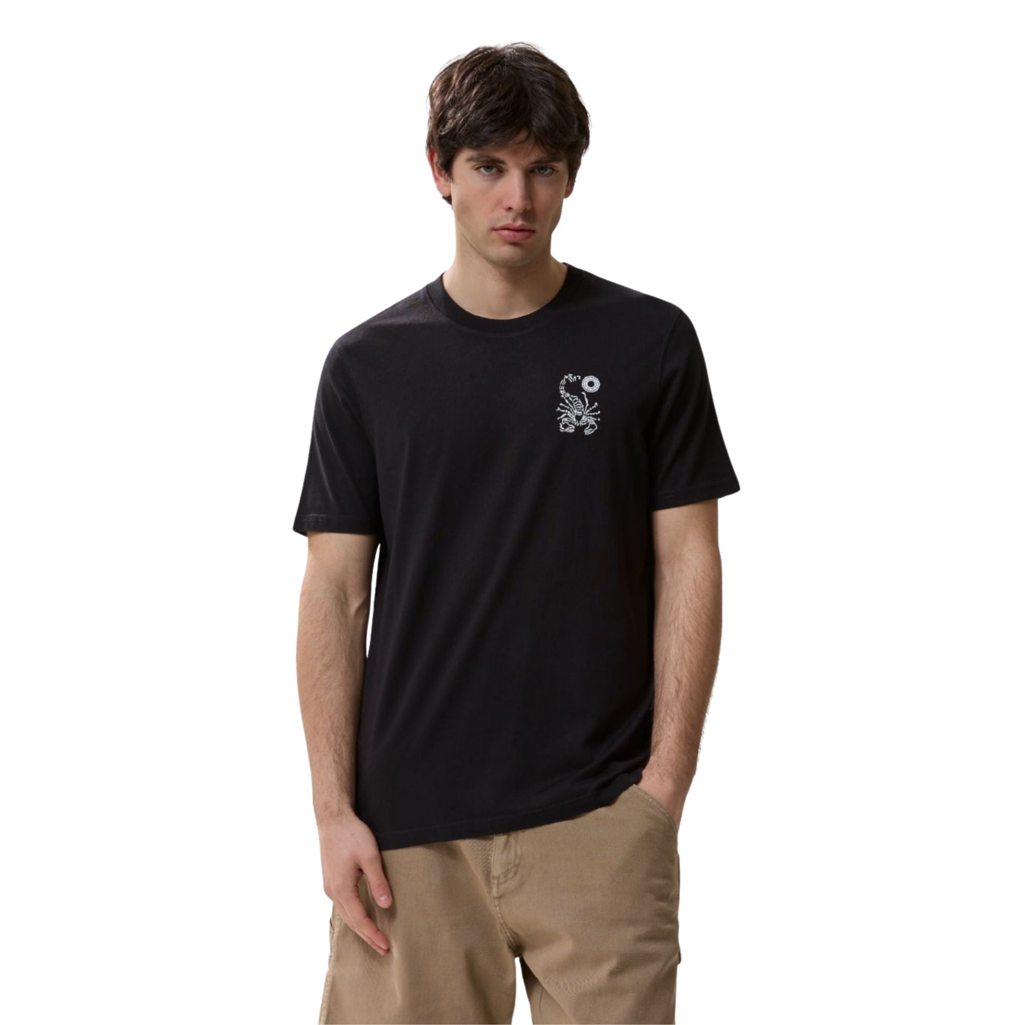 T-shirt jersey fuel Uomo Nero