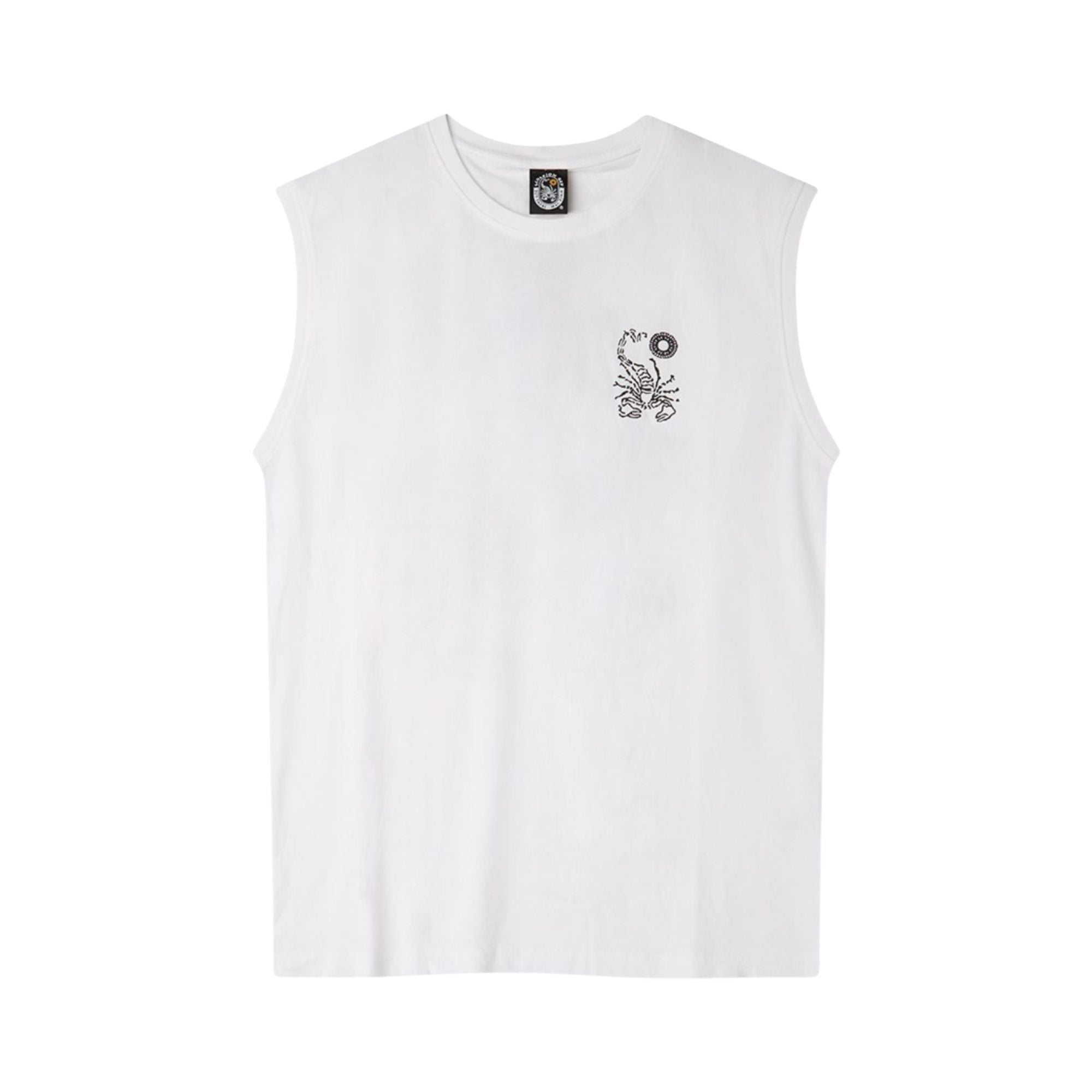 T-shirt Sleveless jersey fuel Uomo Bianco