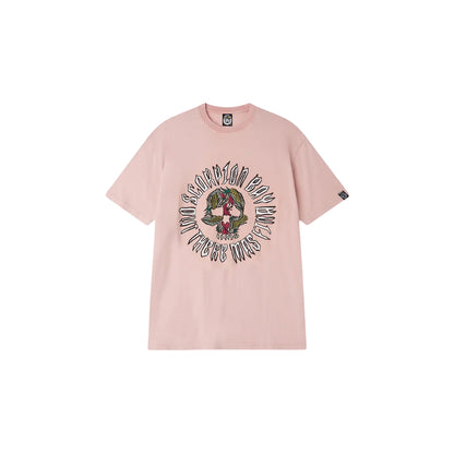T-shirt Uomo rosa con stampa "Choclo Skull"