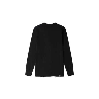 T-shirt Uomo Essential a manica lunga Nero retro