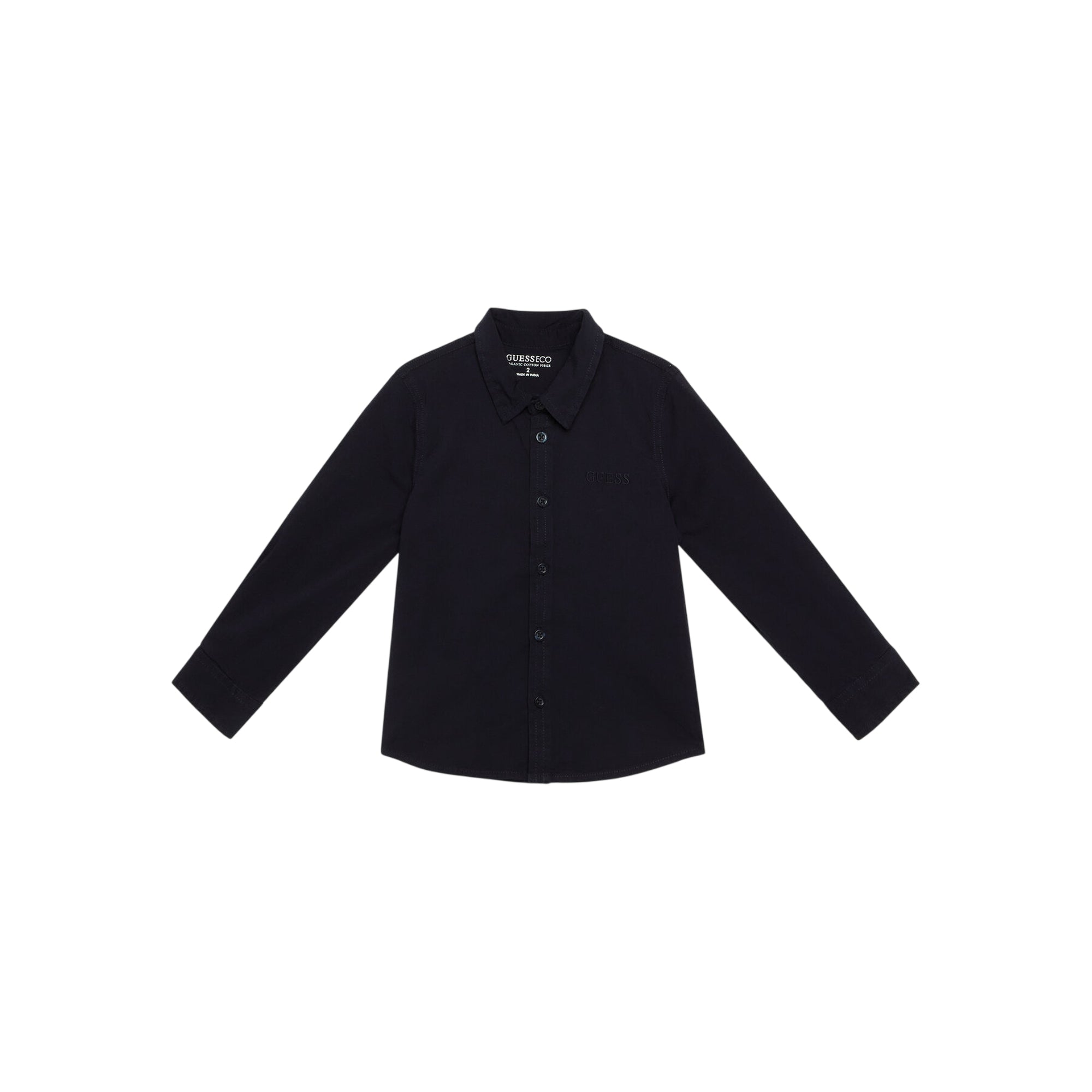 Camicia Junior, con bottoni frontali e colletto classico 