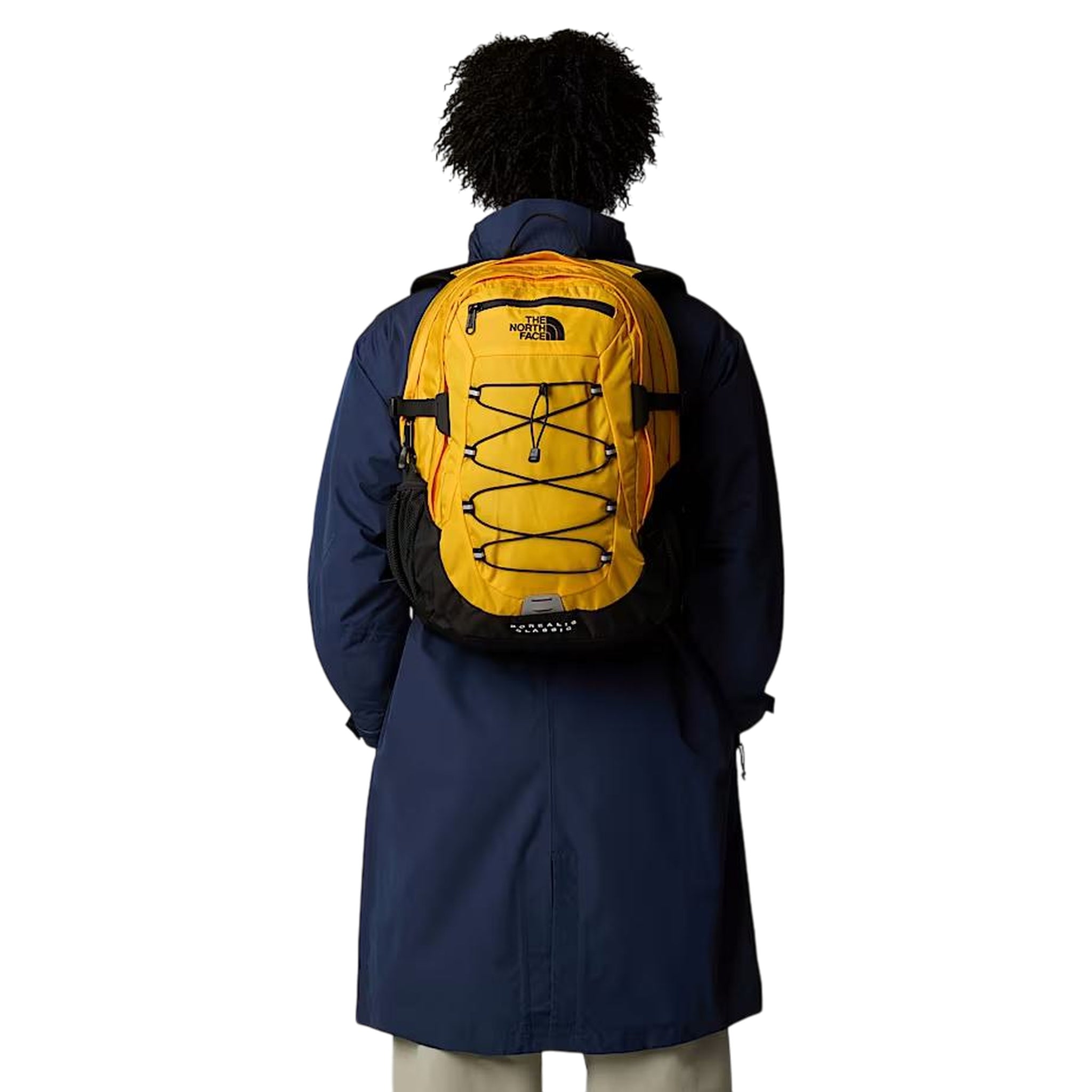 Zaino Unisex Borealis Classic Giallo modello frontale