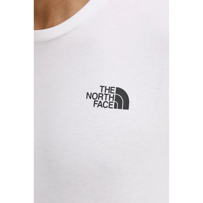 T-Shirt Uomo Bianca con Red Box sul retro dettaglio logo frontale