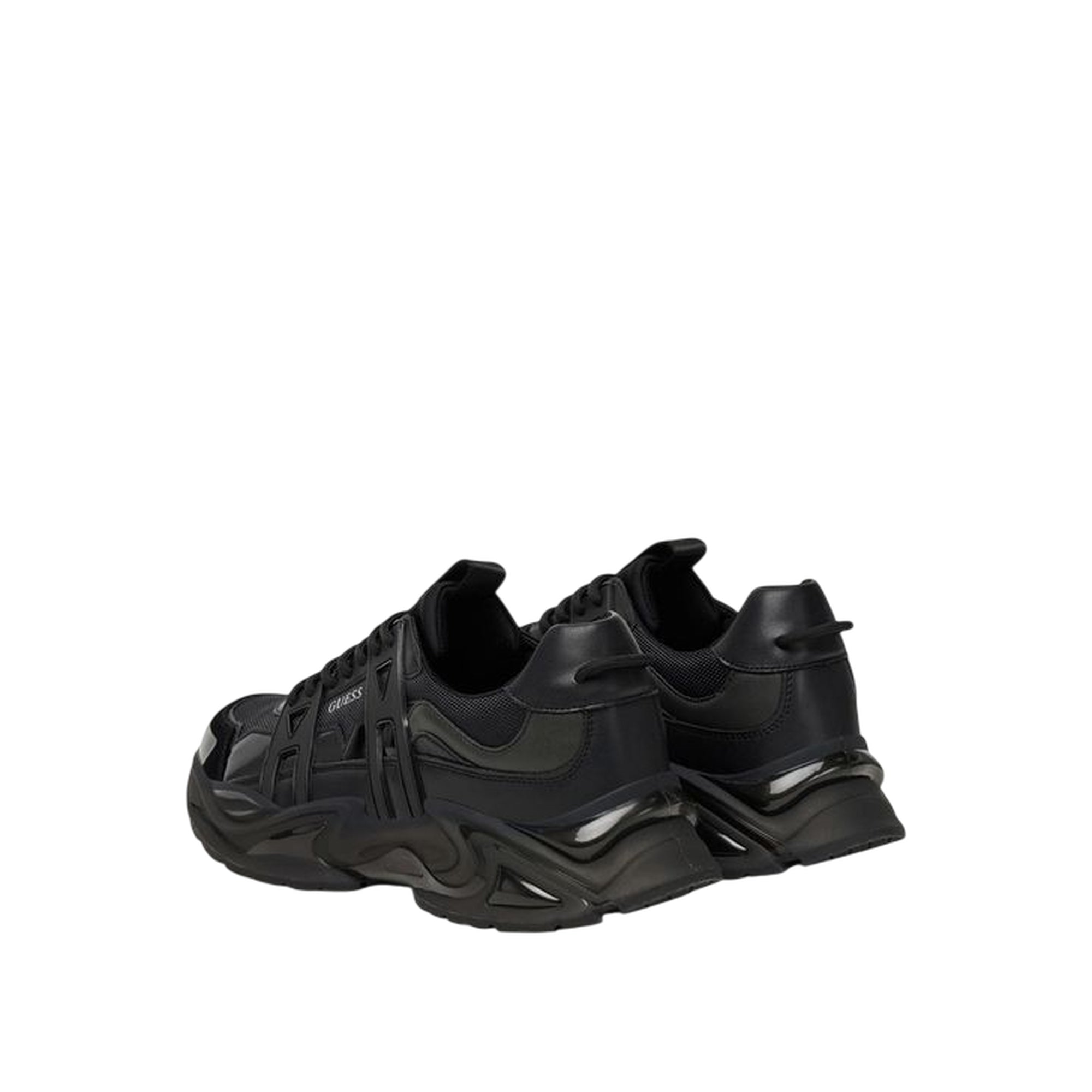 Sneakers Uomo Bellu, Nera, con tomaia e suola tono su tono