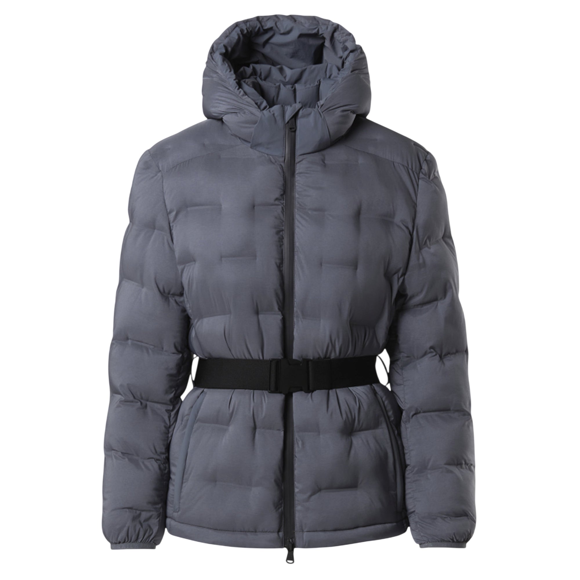 Piumino Donna Bowline Grigio con cintura